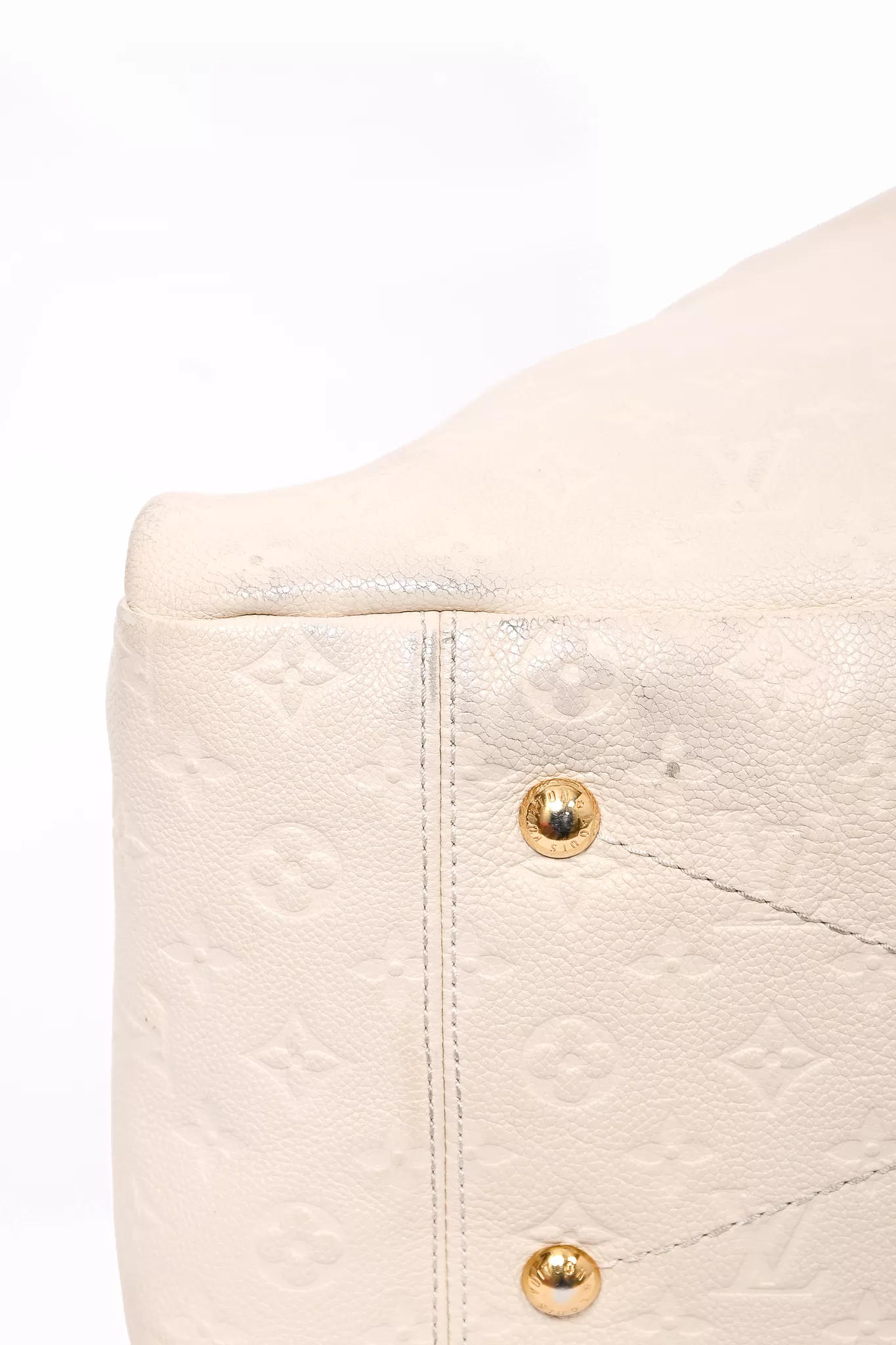 Louis Vuitton 2010 Cream Empreinte Leather Artsy MM Hobo Bag