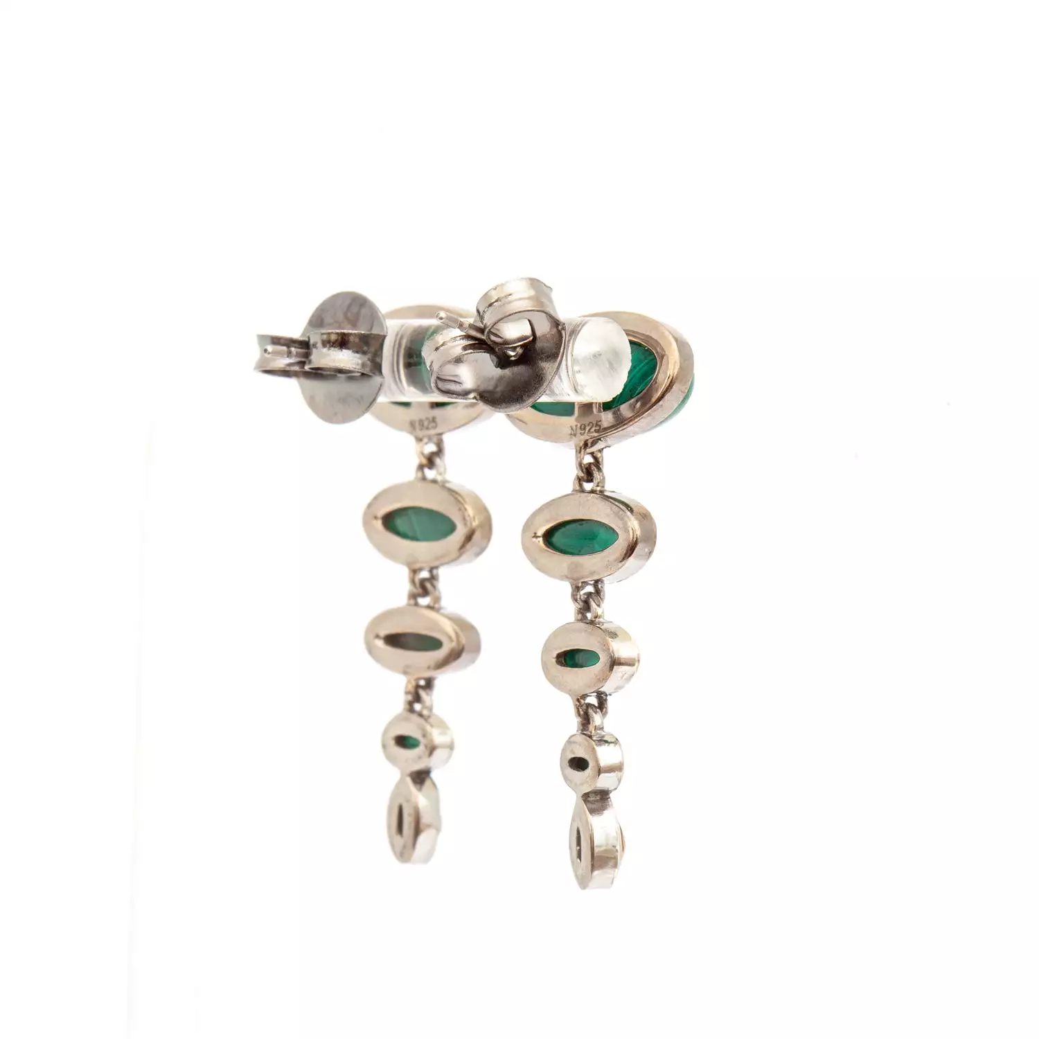 Malachite & Tiger's Eye Totem Earrings