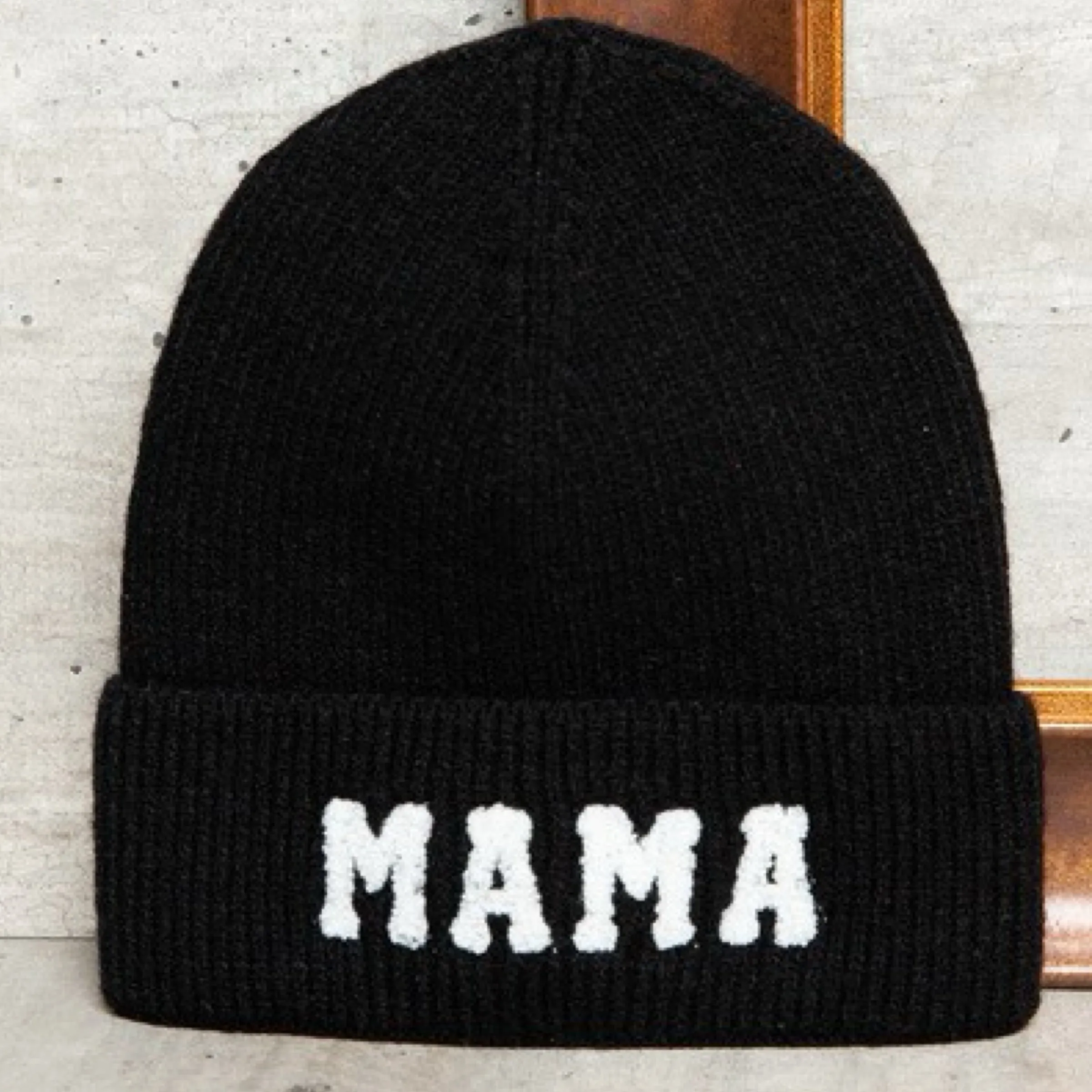 Mama Embroidered Beanie