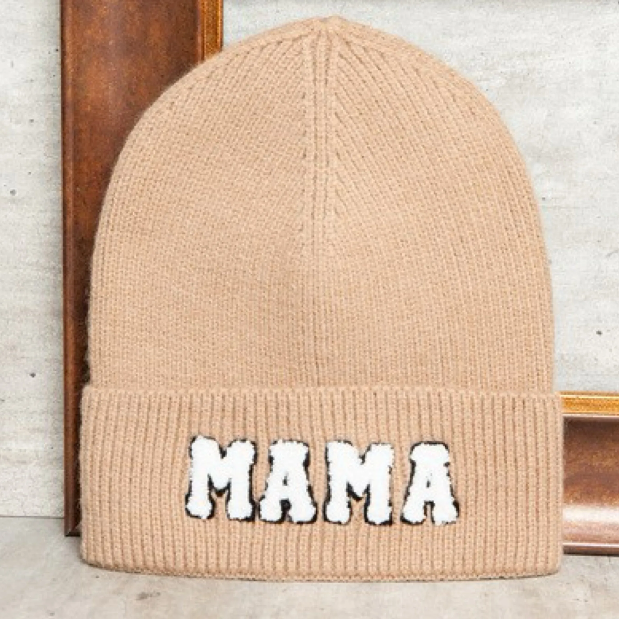 Mama Embroidered Beanie