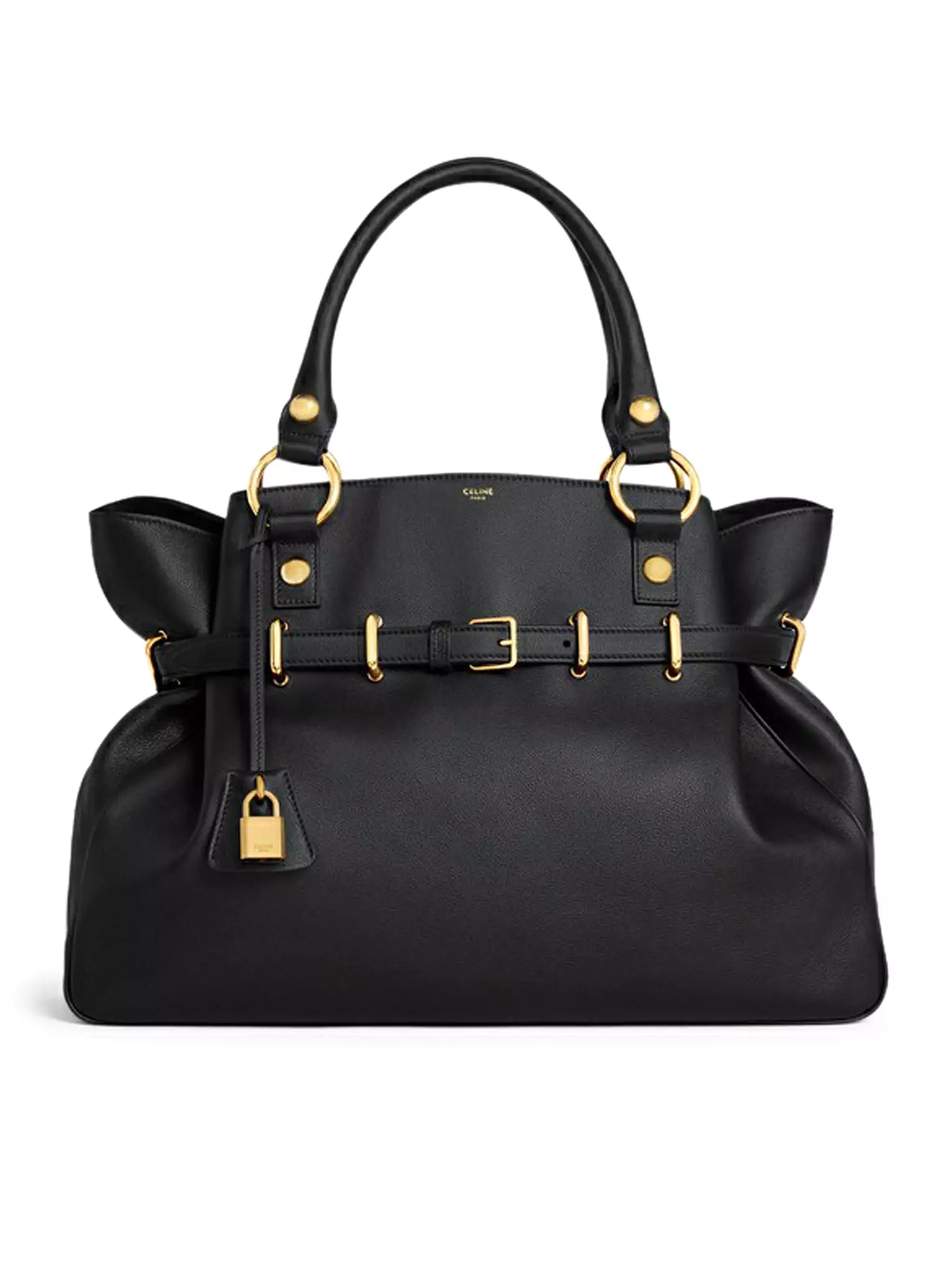 MEDIUM ANITA BAG IN SOFT BLACK CALF LEATHER