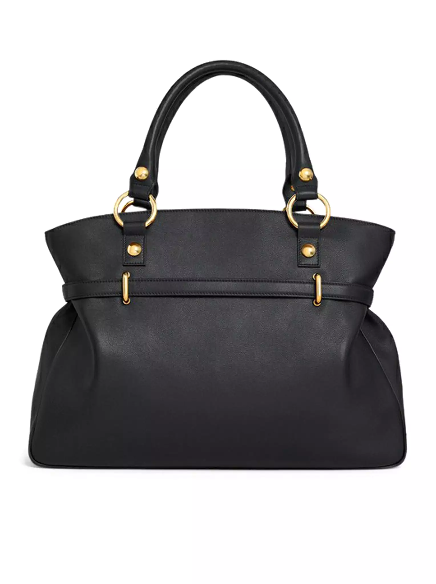 MEDIUM ANITA BAG IN SOFT BLACK CALF LEATHER