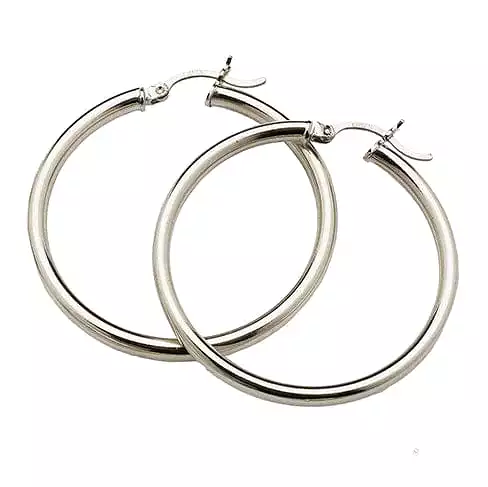 Medium Gold Hoop Earrings