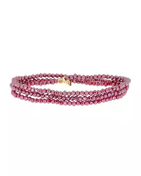 Mini Stretch Wrap Bracelet (Raspberry)