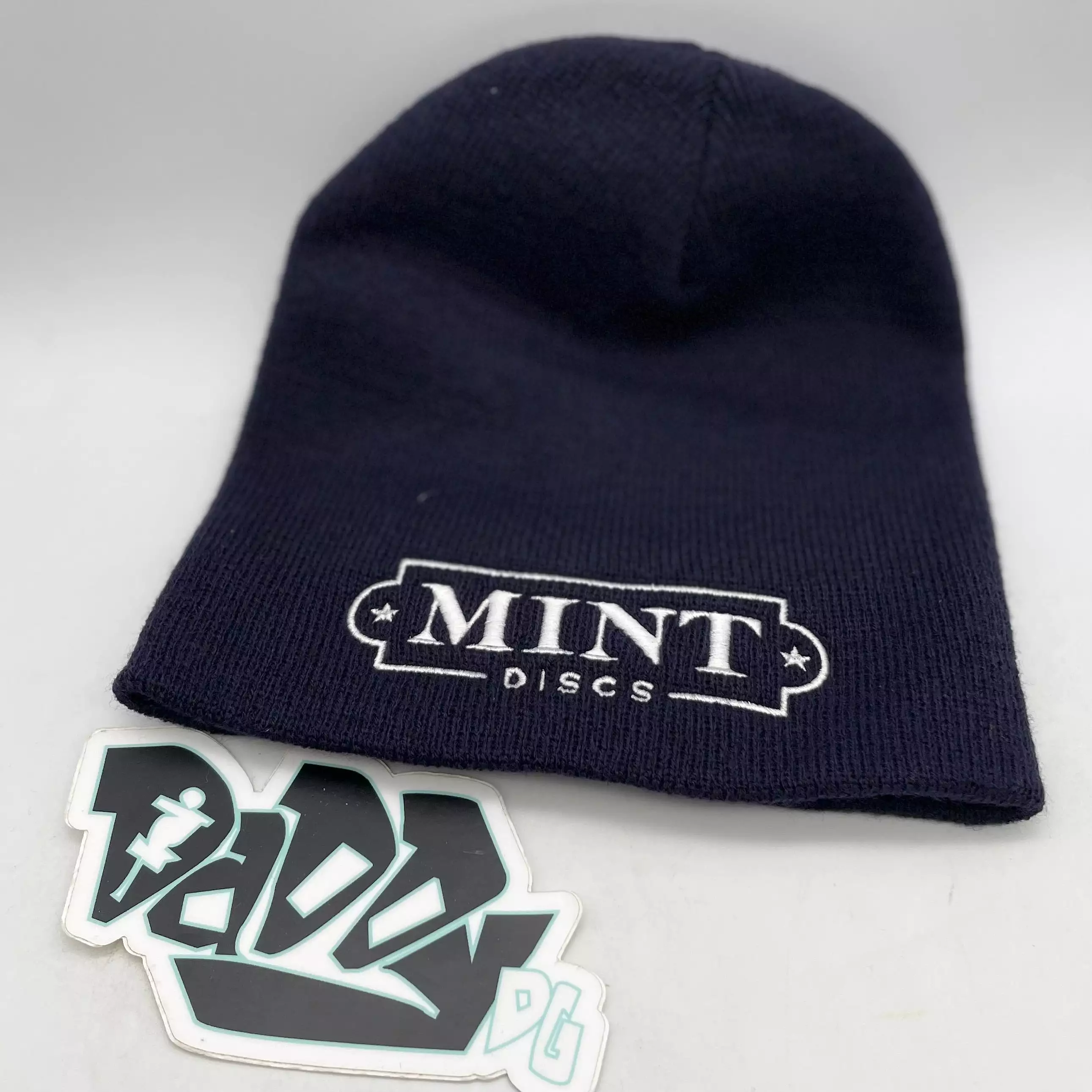 Mint Discs Navy Blue Beanie (No Cuff)