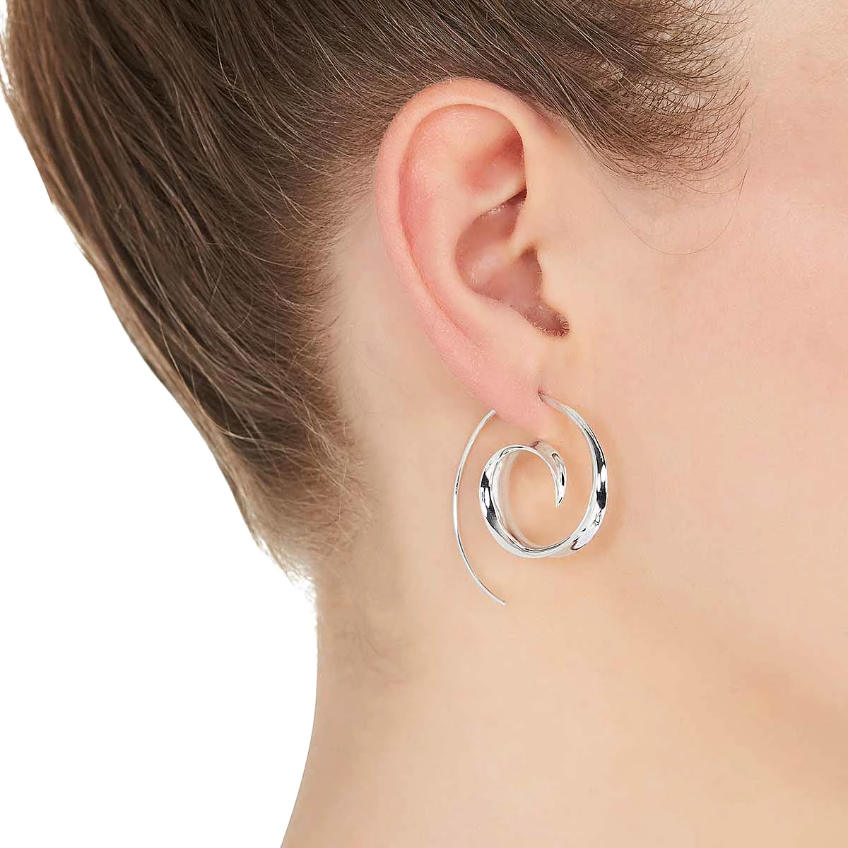 Najo Ravishing Ringlets Silver Earring