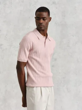 Naples Knit Polo - Pink