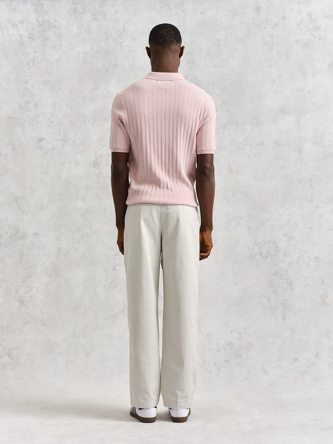 Naples Knit Polo - Pink