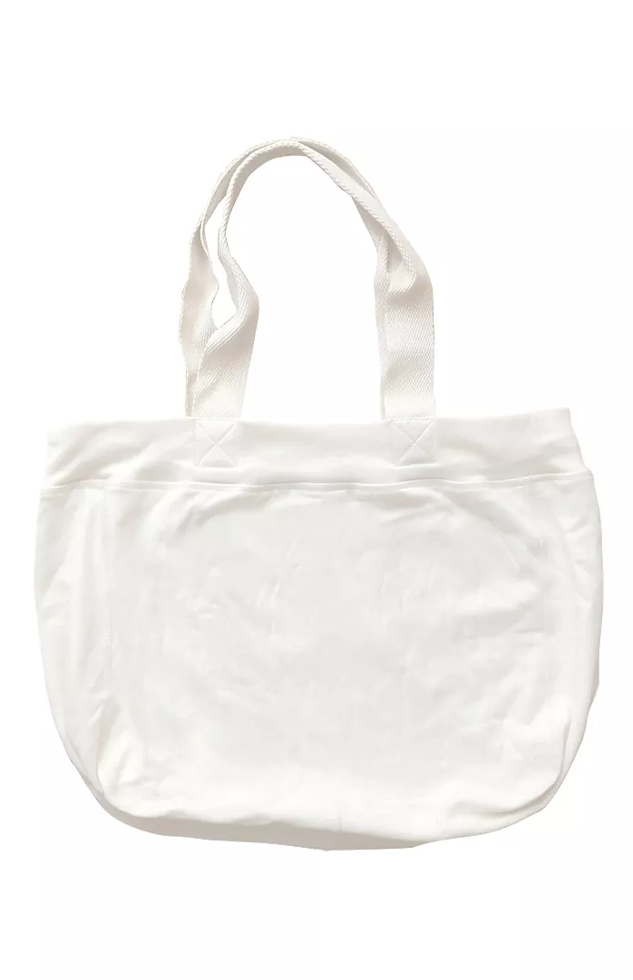 NEW! NATURAL ORGANIC FLEECE BEACH BAG Made in USA