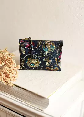 NOA Clutch – Navy Floral