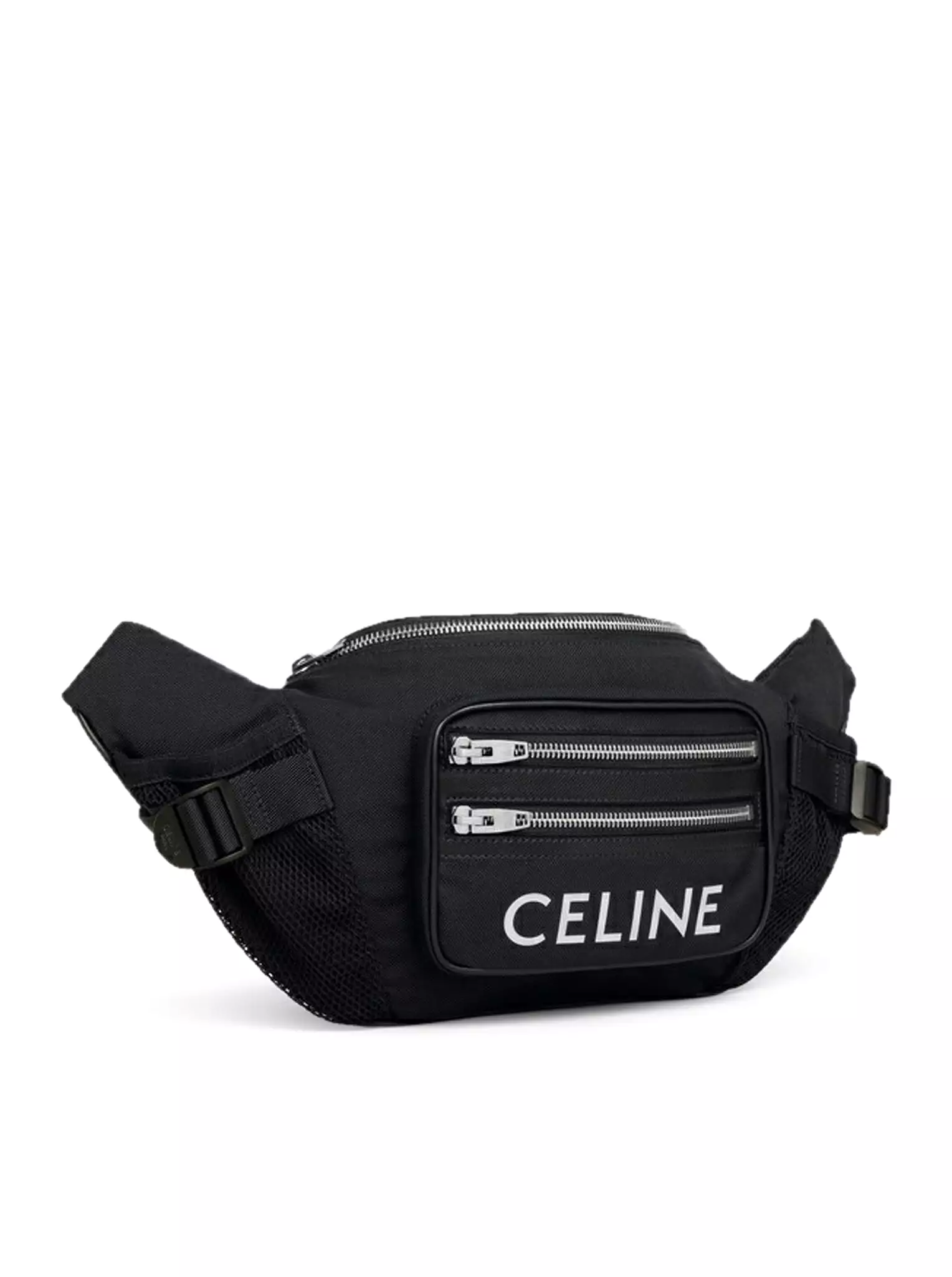 NYLON TREKKING BAG WITH CELINE PRINT BLACK