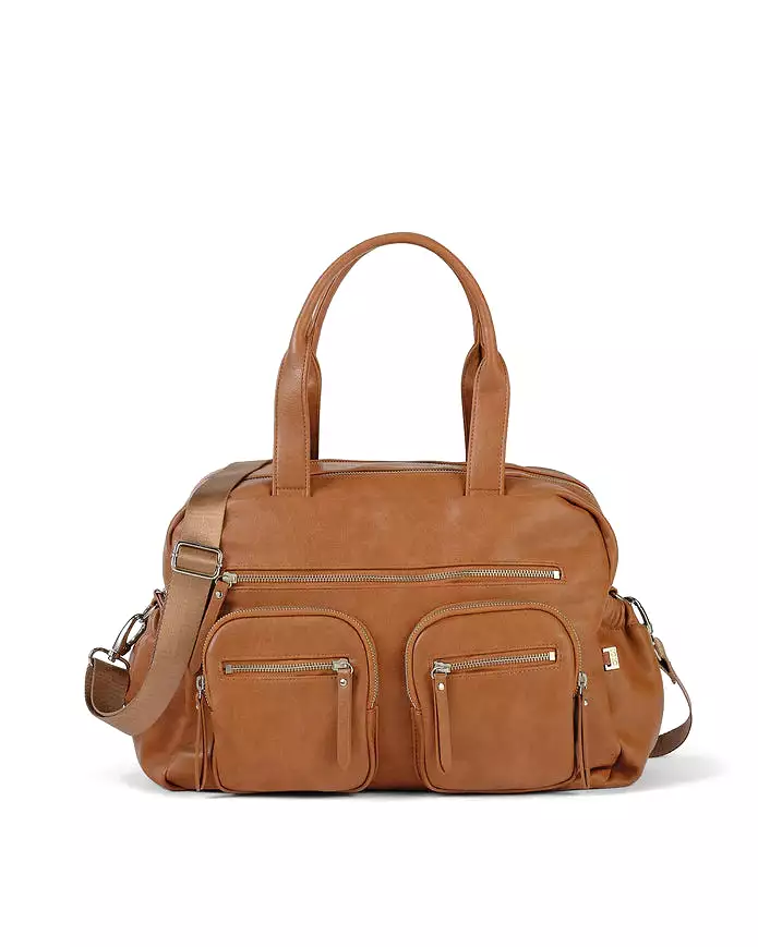 OiOi Carry All Nappy Bag - Tan Vegan Leather