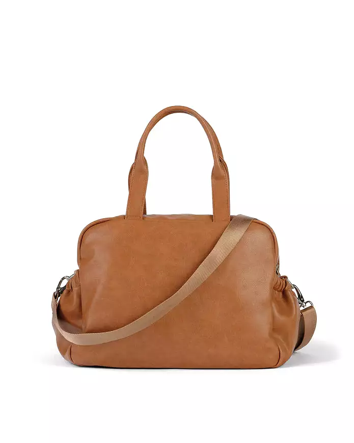 OiOi Carry All Nappy Bag - Tan Vegan Leather