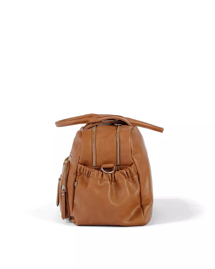 OiOi Carry All Nappy Bag - Tan Vegan Leather