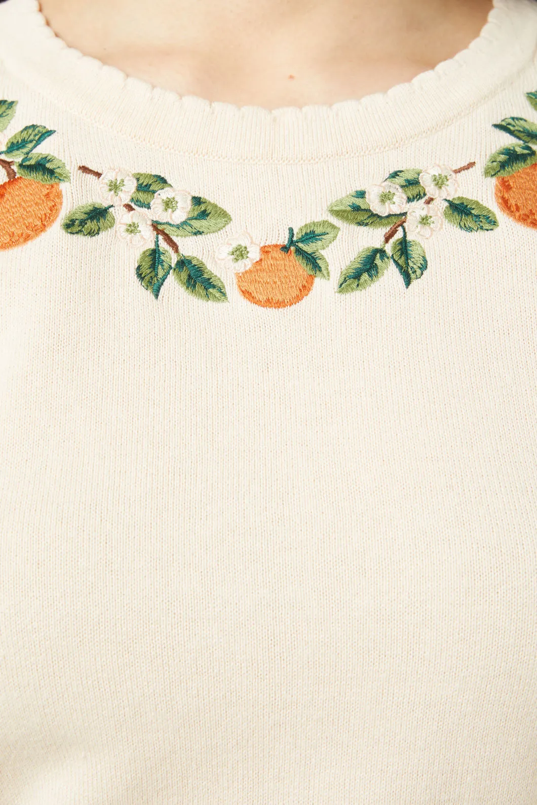 Oranges Knit Top