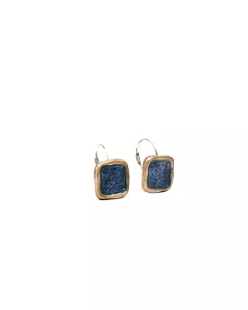 Pesci Che Volano Quadratino Earrings Bronze