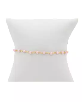 Pink Opal Beaded Bracelet