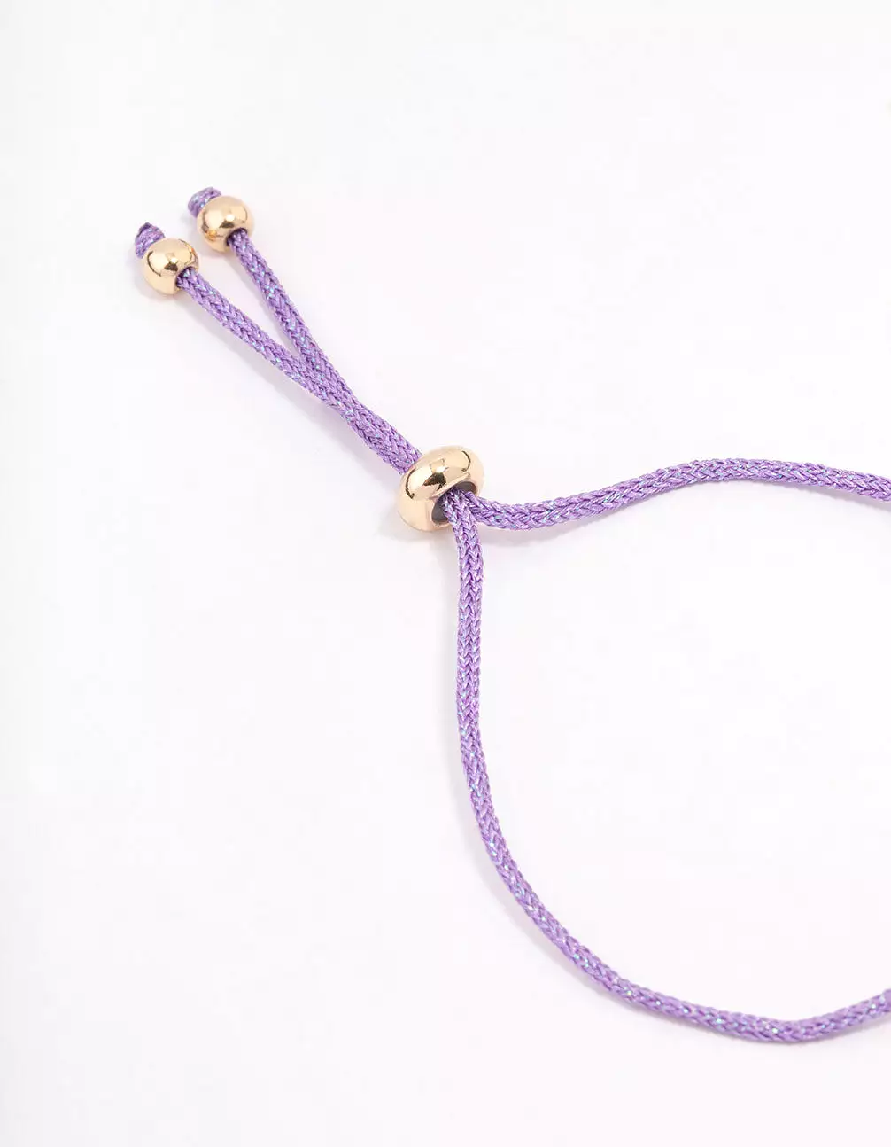 Purple Fabric Evil Eye Toggle Bracelet