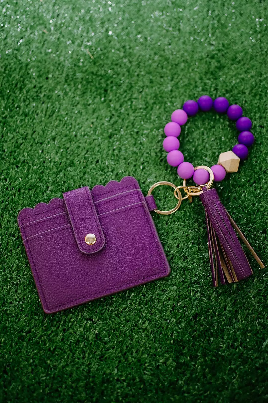 Purple Keychain Wallet