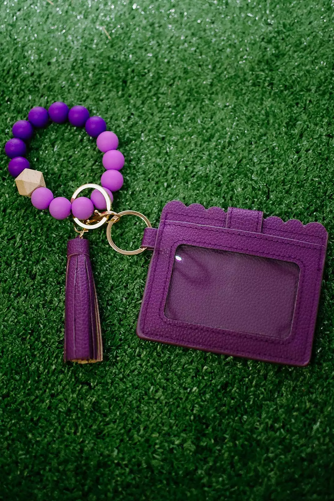 Purple Keychain Wallet