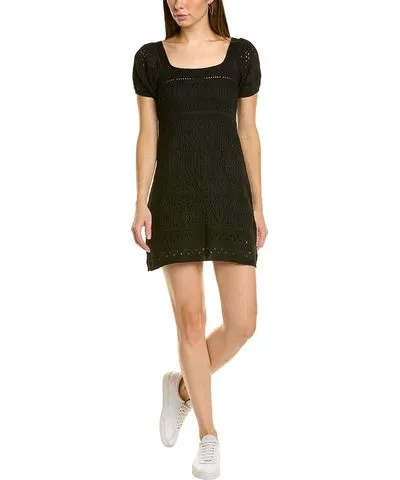 REVERIEE Pointelle Sweaterdress