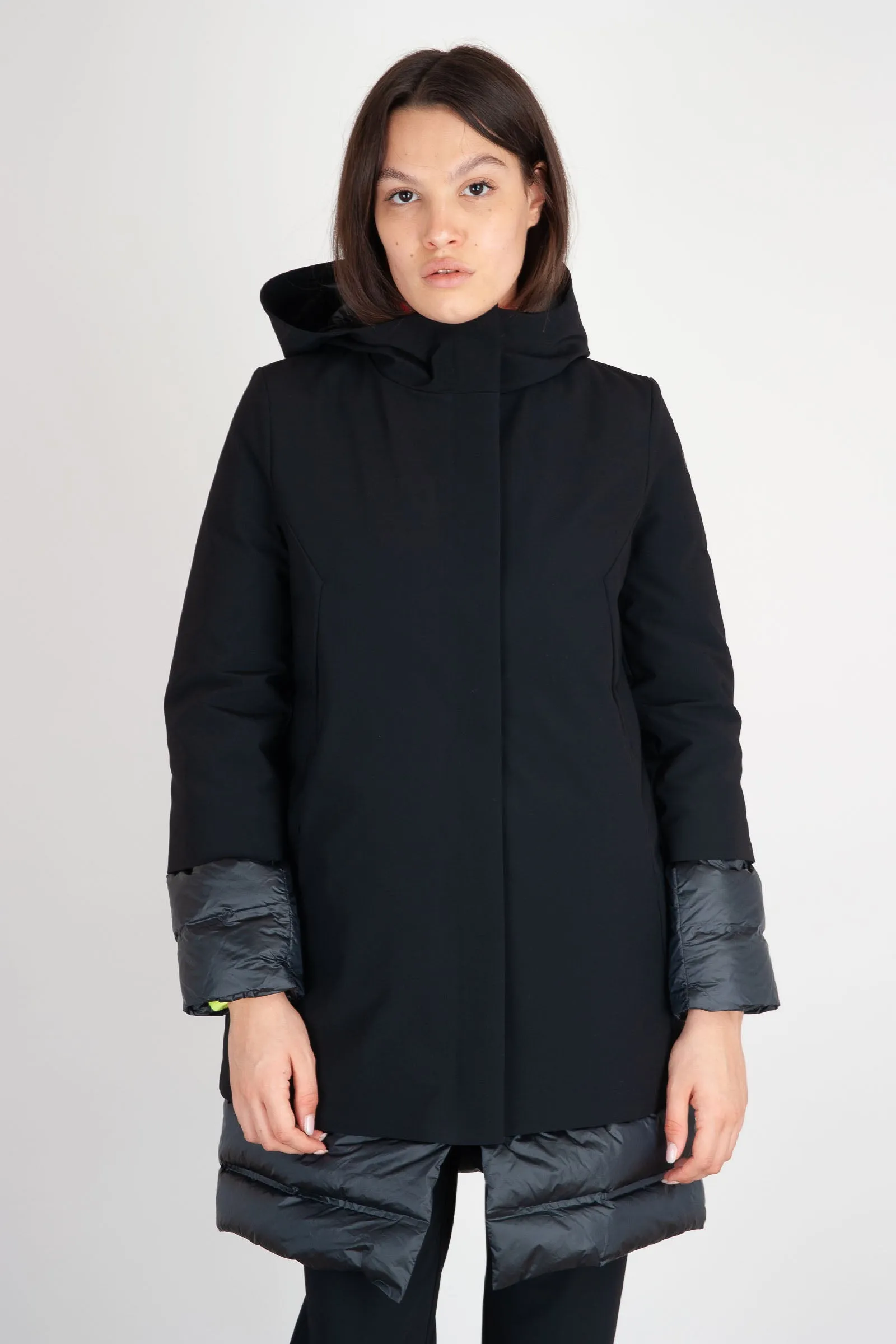 RRD Piumino Winter Light Long Nero in Materiale Piumino