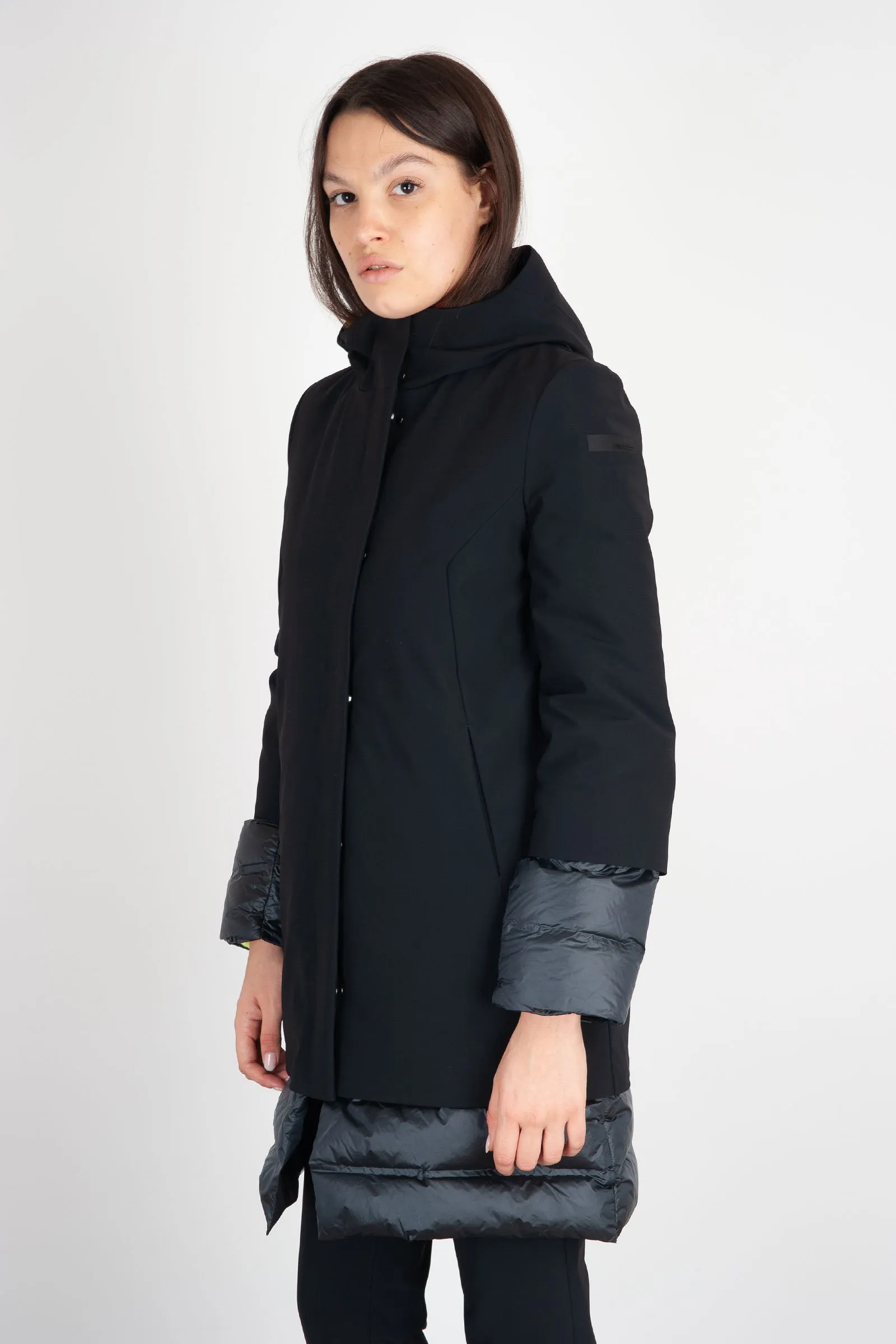 RRD Piumino Winter Light Long Nero in Materiale Piumino