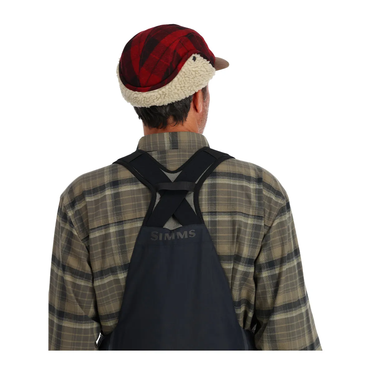 Simms Coldweather Cap Red Buffalo Plaid