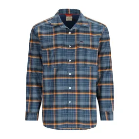 Simms Coldweather LS Shirt Neptune/Sun Glow Ombre Plaid 3X-Large