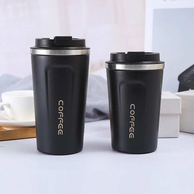 Stainless Steel Coffee Cup 380/510ML Thermos Travel