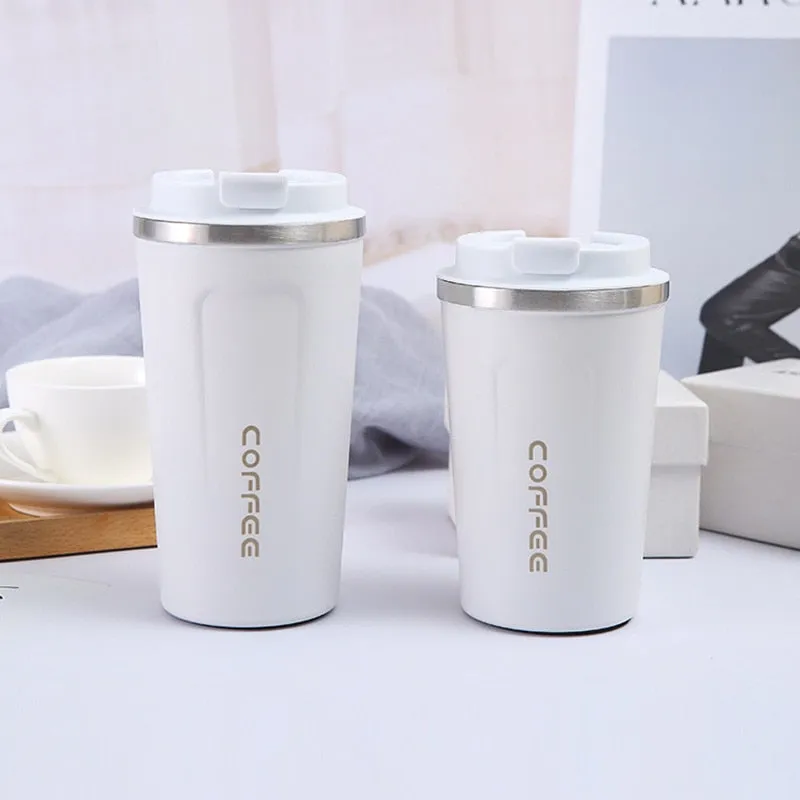 Stainless Steel Coffee Cup 380/510ML Thermos Travel