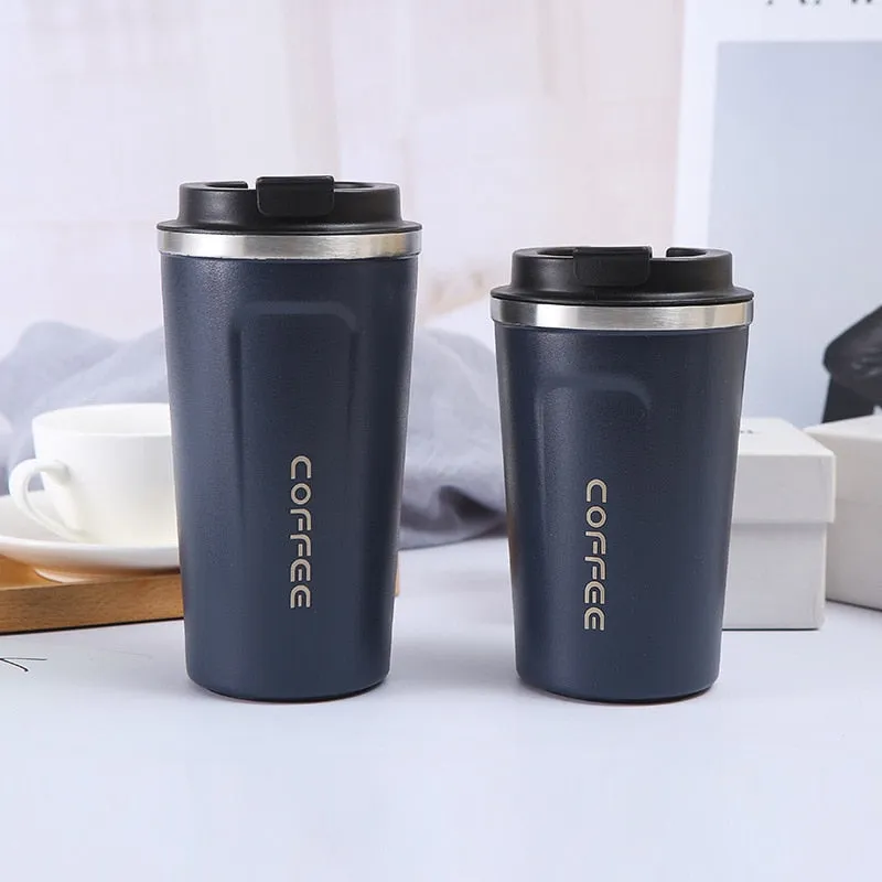 Stainless Steel Coffee Cup 380/510ML Thermos Travel