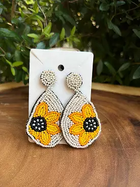 Sunflower earrings