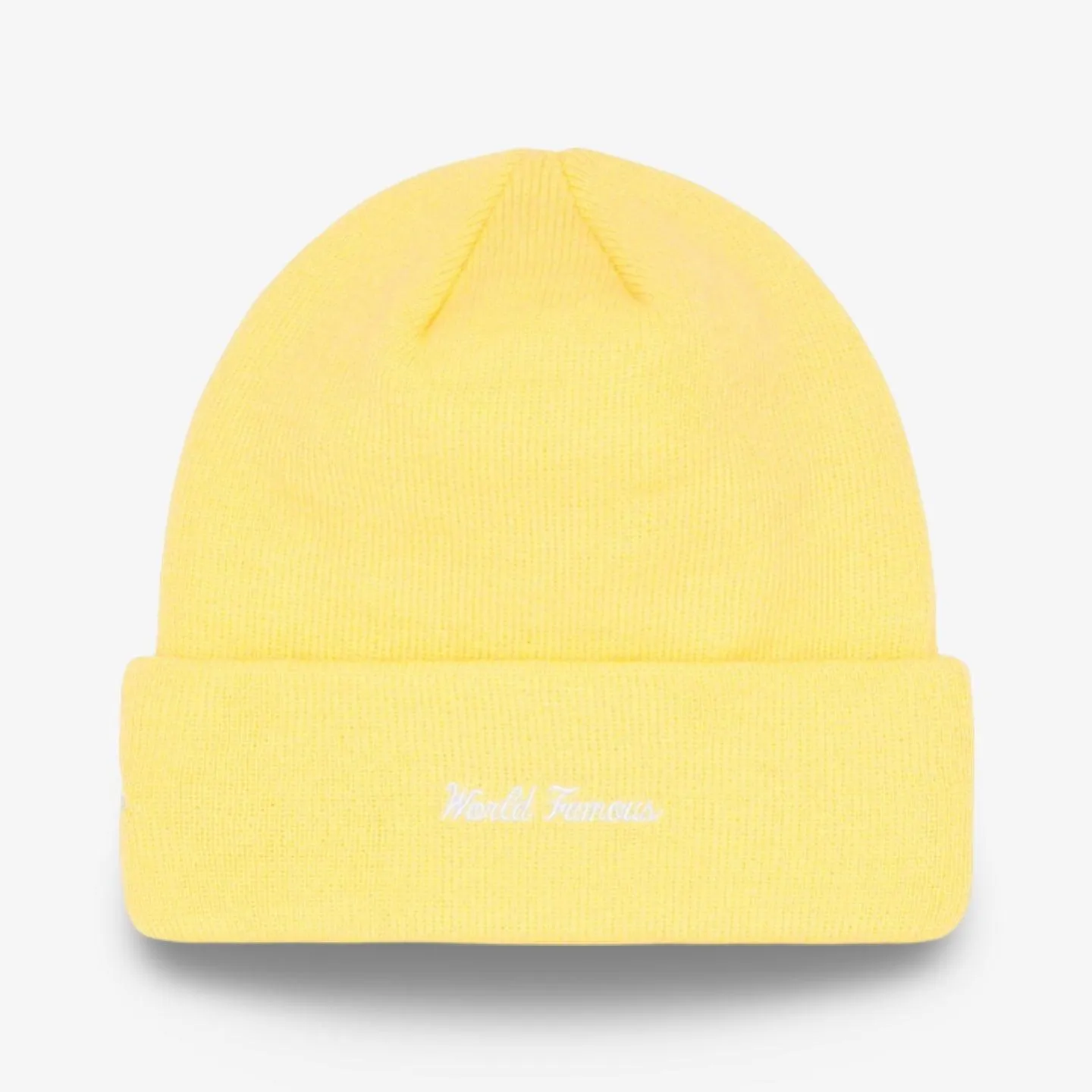 Supreme x New Era Beanie 'Box Logo' Pale Yellow FW22