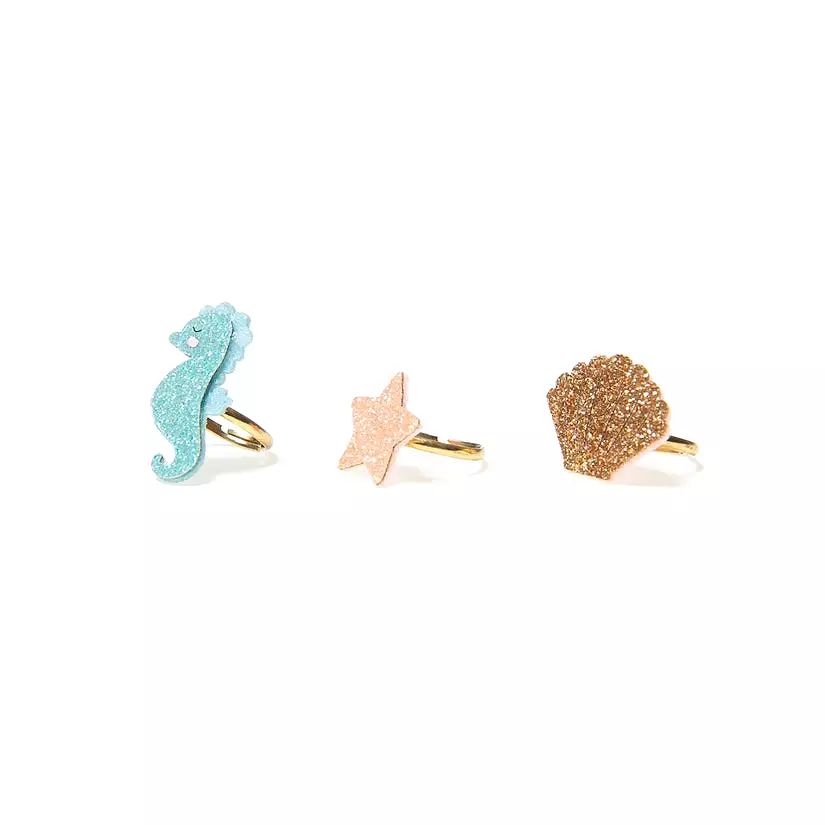 Sylvia Seahorse Ring Set