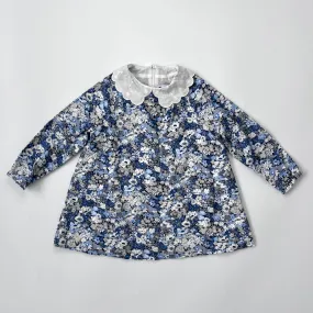 Tartine et Chocolat Blue Cord Liberty Print Dress: 3 Years