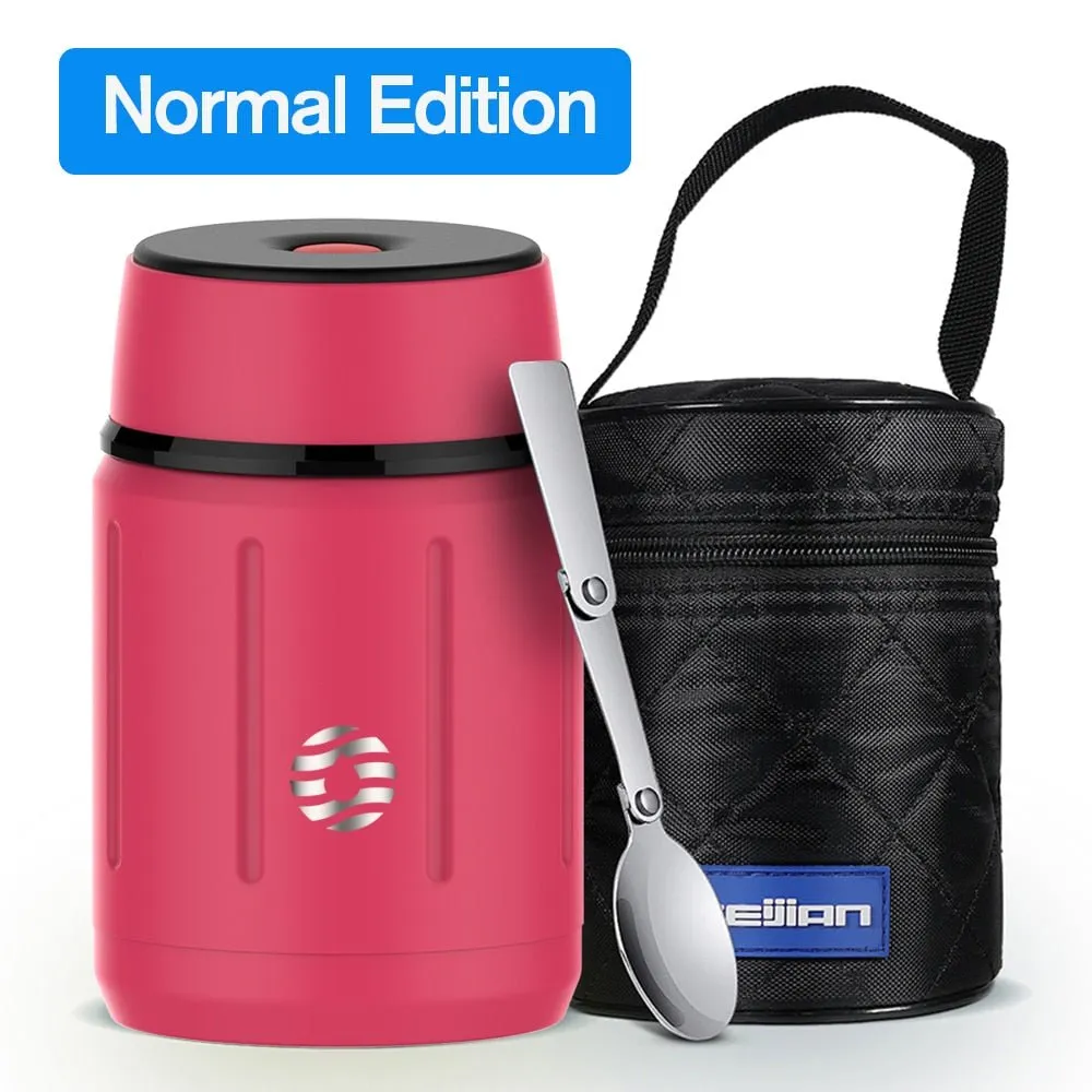 Thermos alimentaire 750ML en acier inoxydable 316 + cuillère 650g FEIJIAN - Lunch box