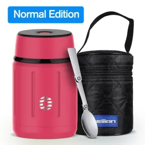 Thermos alimentaire 750ML en acier inoxydable 316 + cuillère 650g FEIJIAN - Lunch box