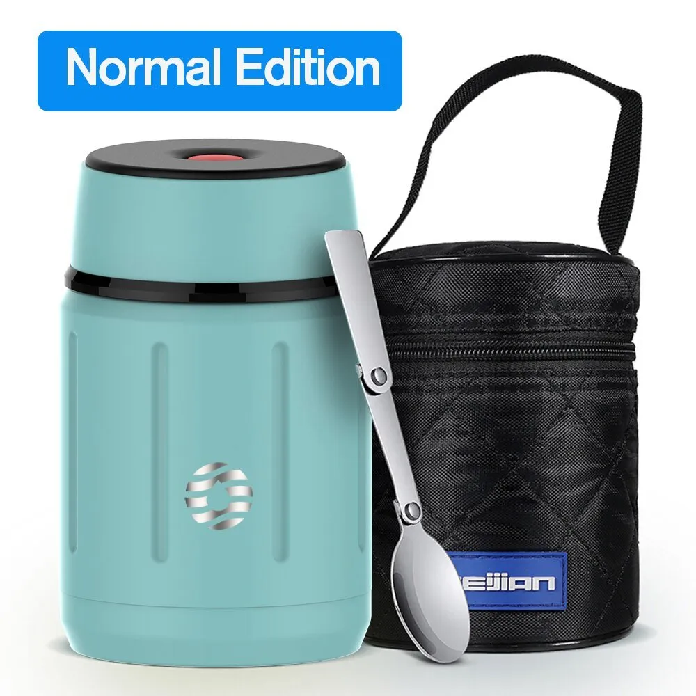 Thermos alimentaire 750ML en acier inoxydable 316 + cuillère 650g FEIJIAN - Lunch box