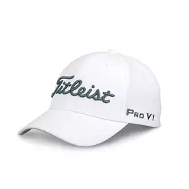 Titleist Golf Tour Elite Fitted Hat - White/Charcoal