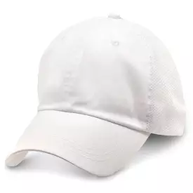 White Partial Soft Mesh - Unstructured Baseball Cap