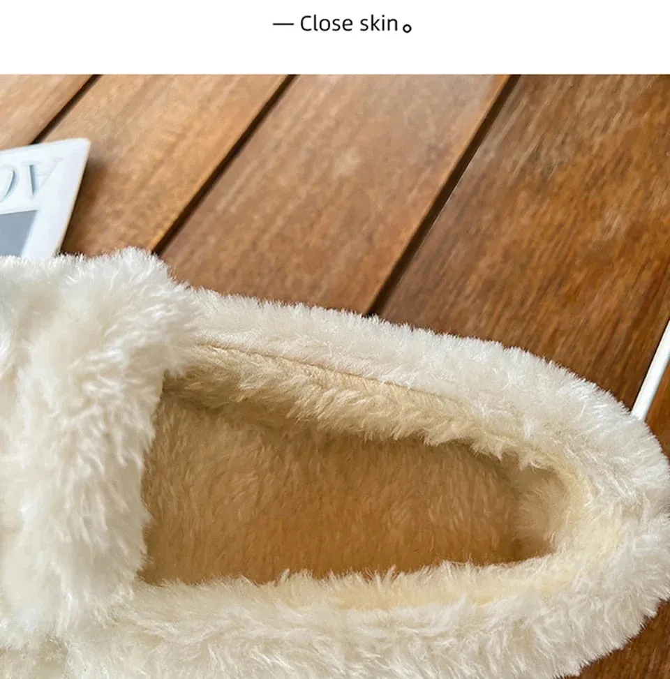 Women's Winter Soft Light Short Plush Cotton Indoor House Slippers