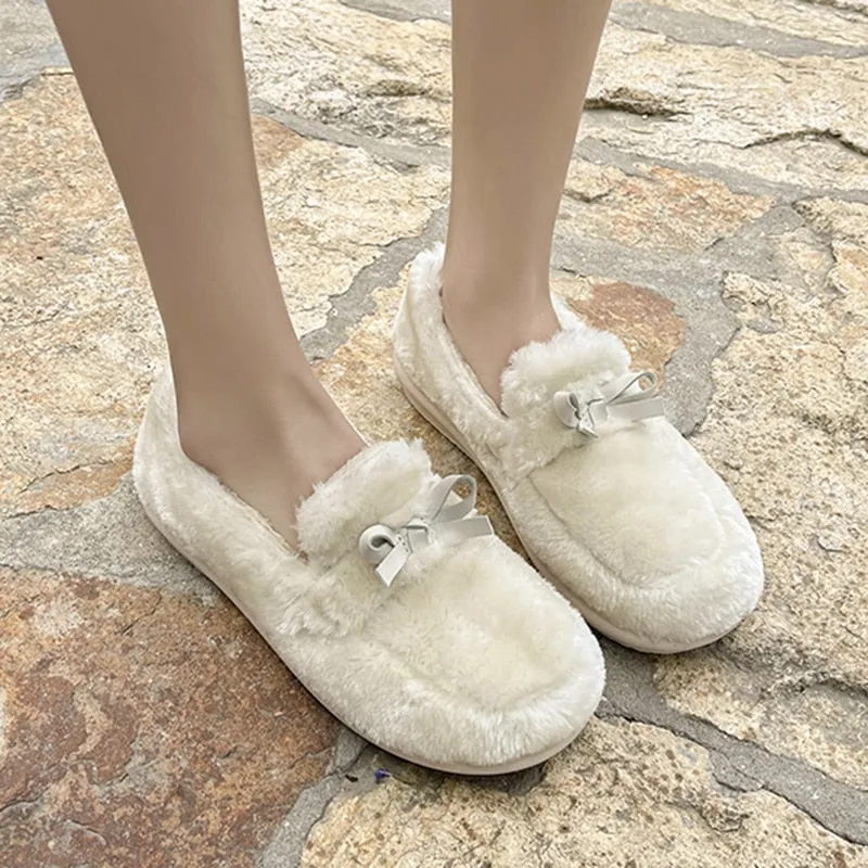 Women's Winter Soft Light Short Plush Cotton Indoor House Slippers